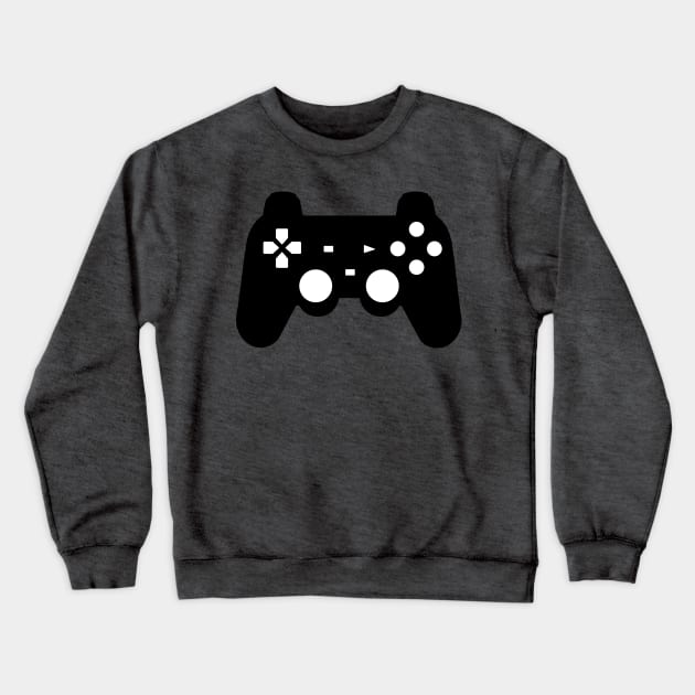 Playstation 2 Controller - black Crewneck Sweatshirt by The Nature of Things